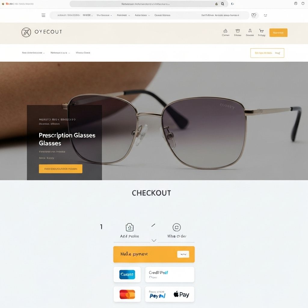 Optical Shop E-commerce screenshot